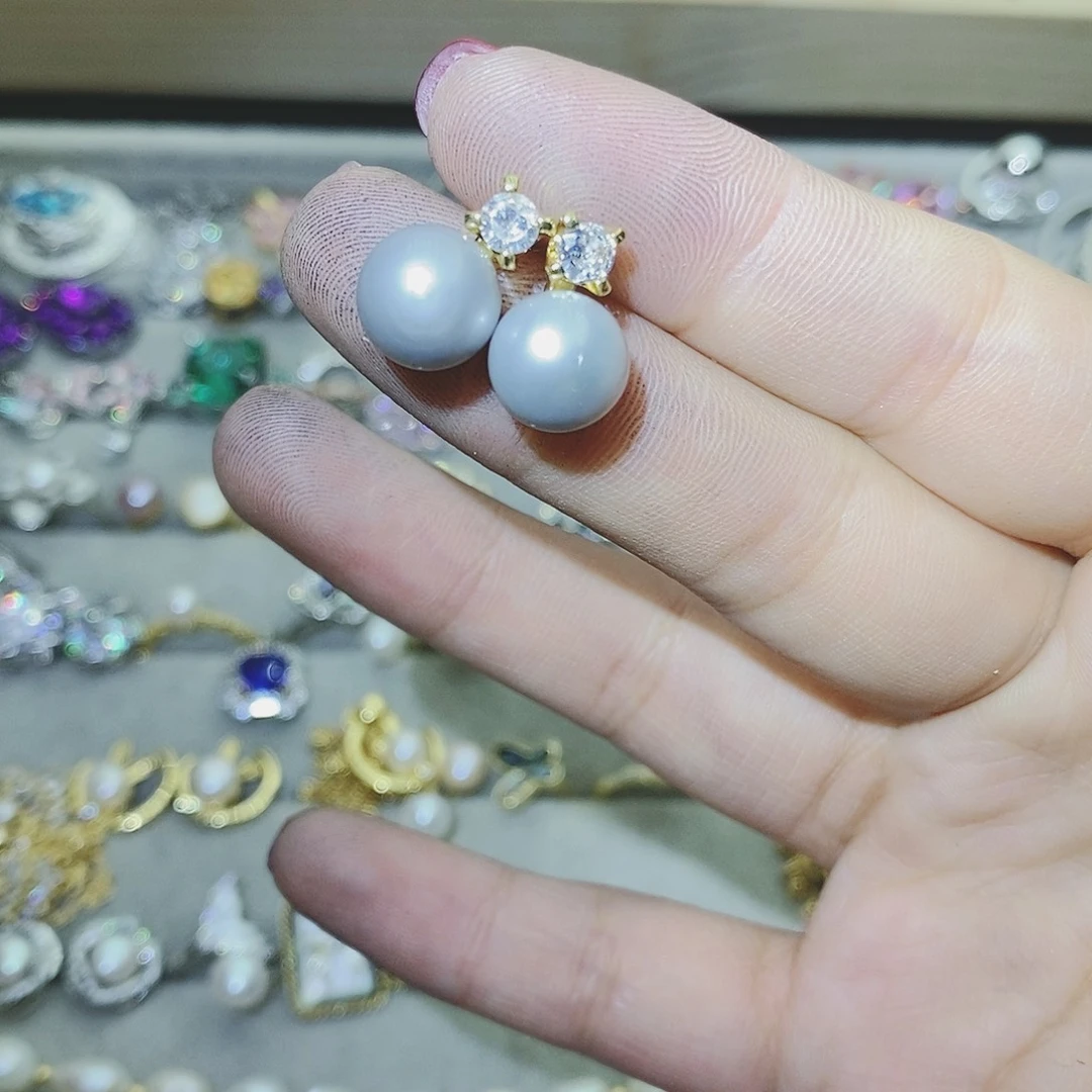 【闪购商品】托帕石耳饰银S925镶嵌