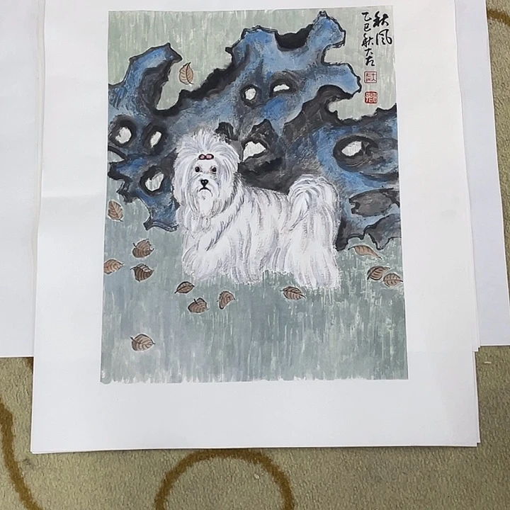 国画左庭强小品艺