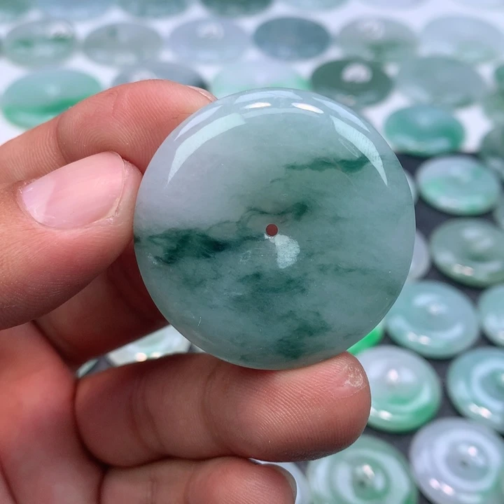 翡翠未镶嵌颈饰缅甸天然A货翡翠38.6-6.2