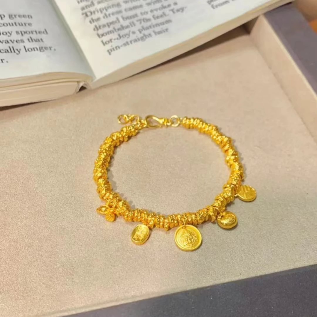 SL2694 黄财神小胖福两世欢盘缠手链