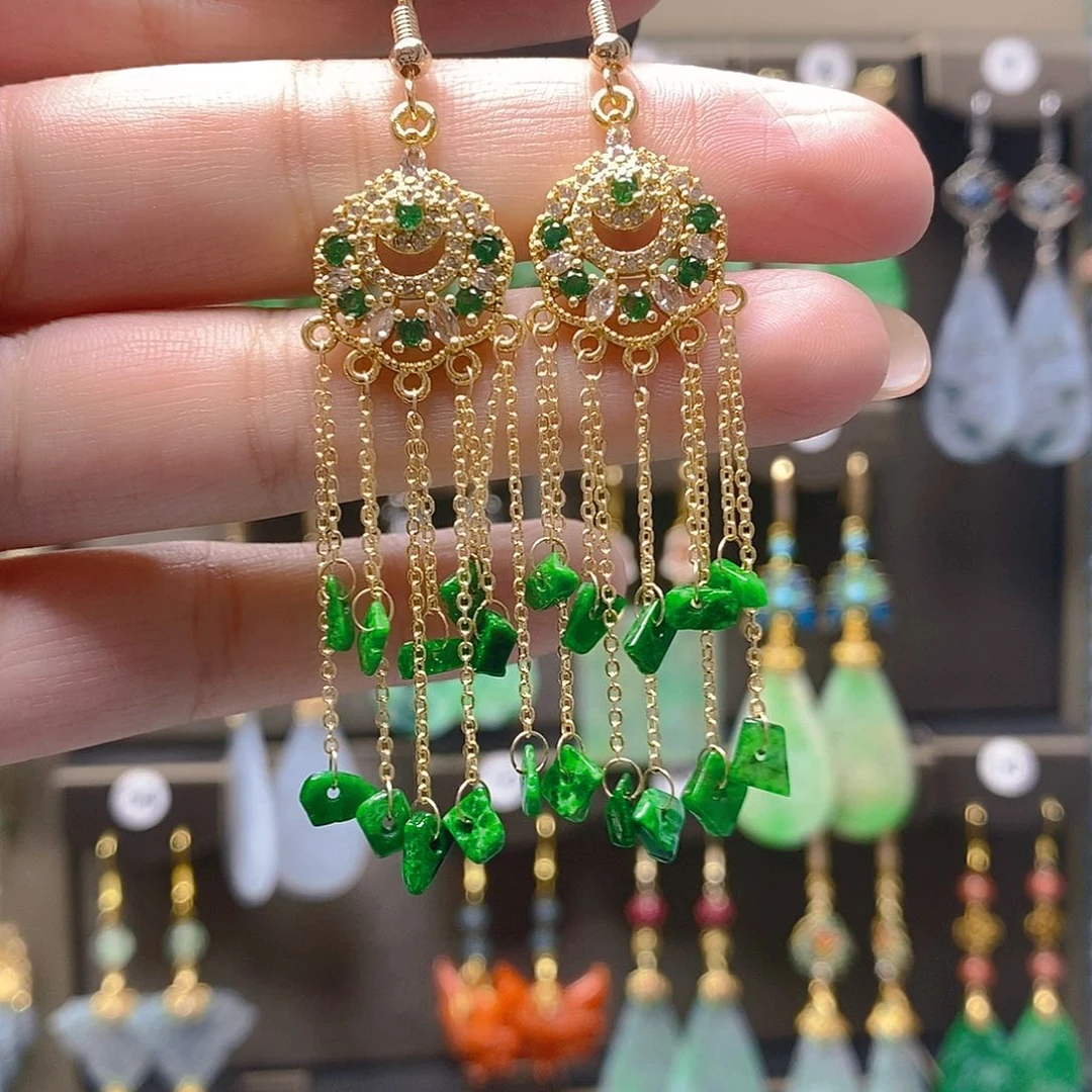 未镶嵌翡翠耳饰翡翠