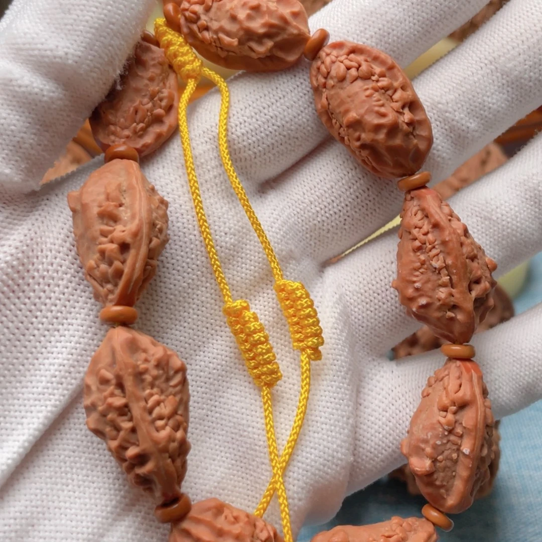 吊坠桃核17尺寸麒麟角手串