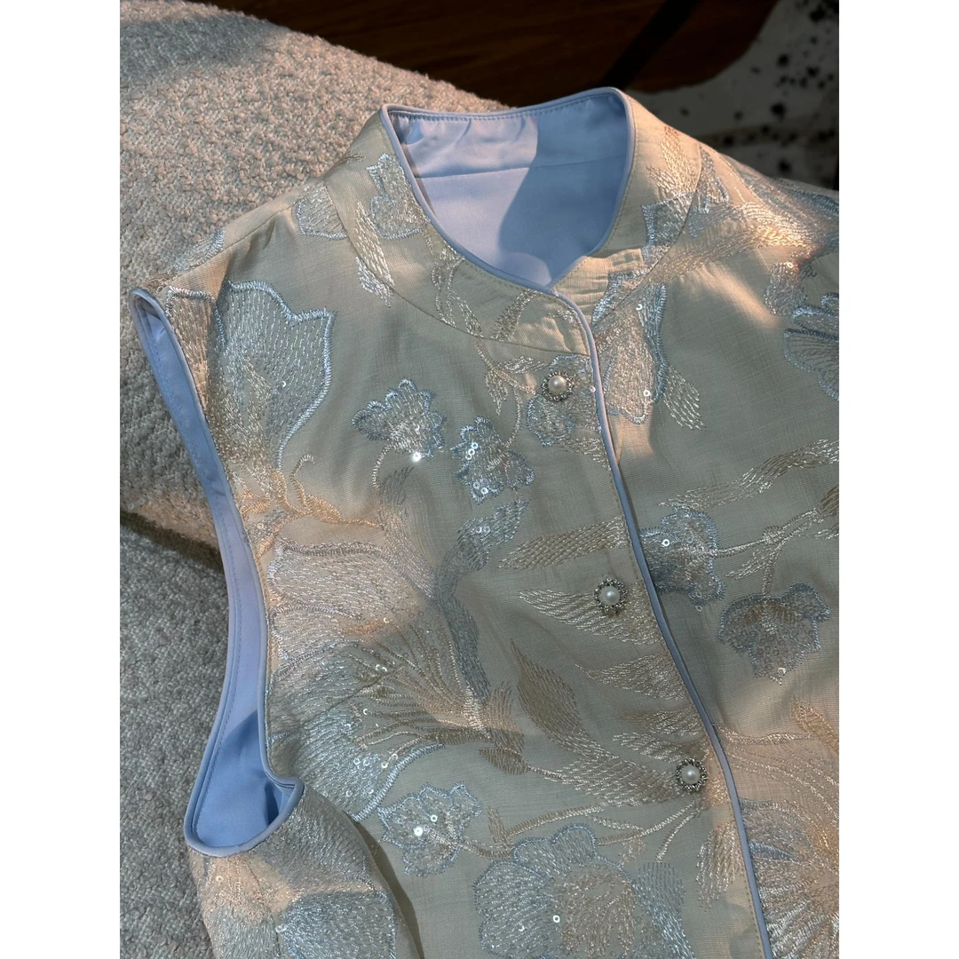 UVN娜娜新中式春季复古马甲