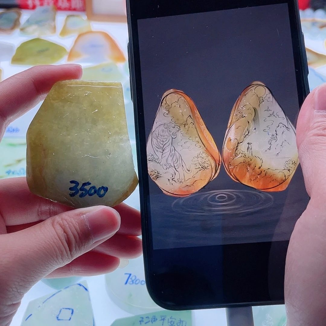 定制翡翠未镶嵌天然翡翠包工