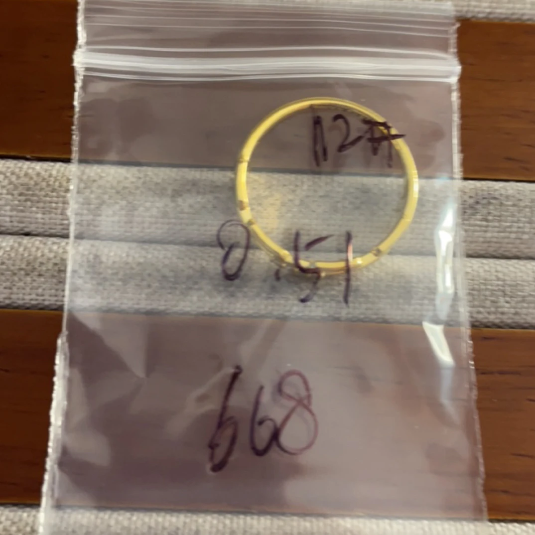 克重0.51 12号 链条6D戒指 足金999