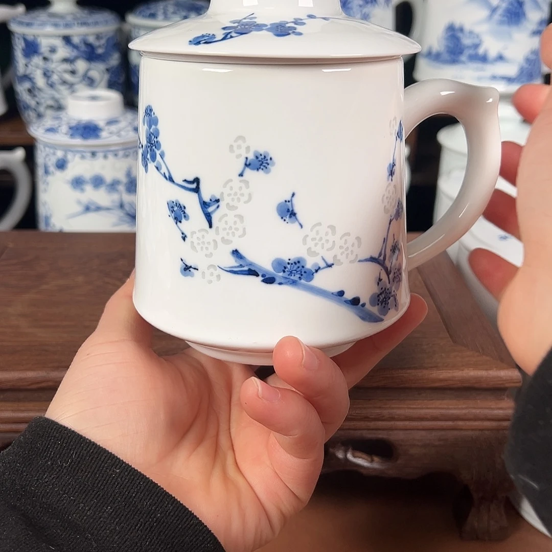 景德镇高温陶瓷办公杯家用