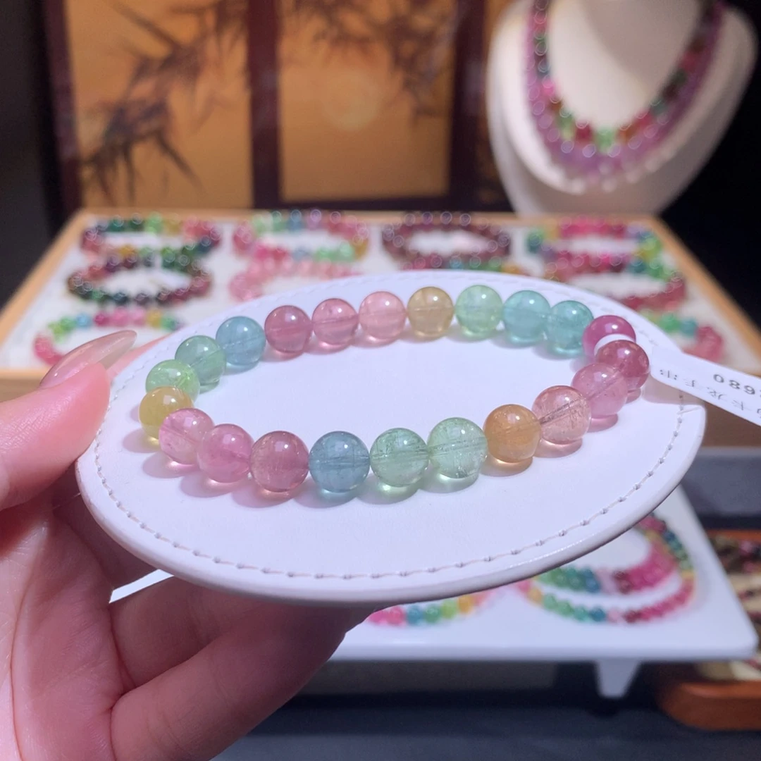 未镶嵌手链碧玺碧玺