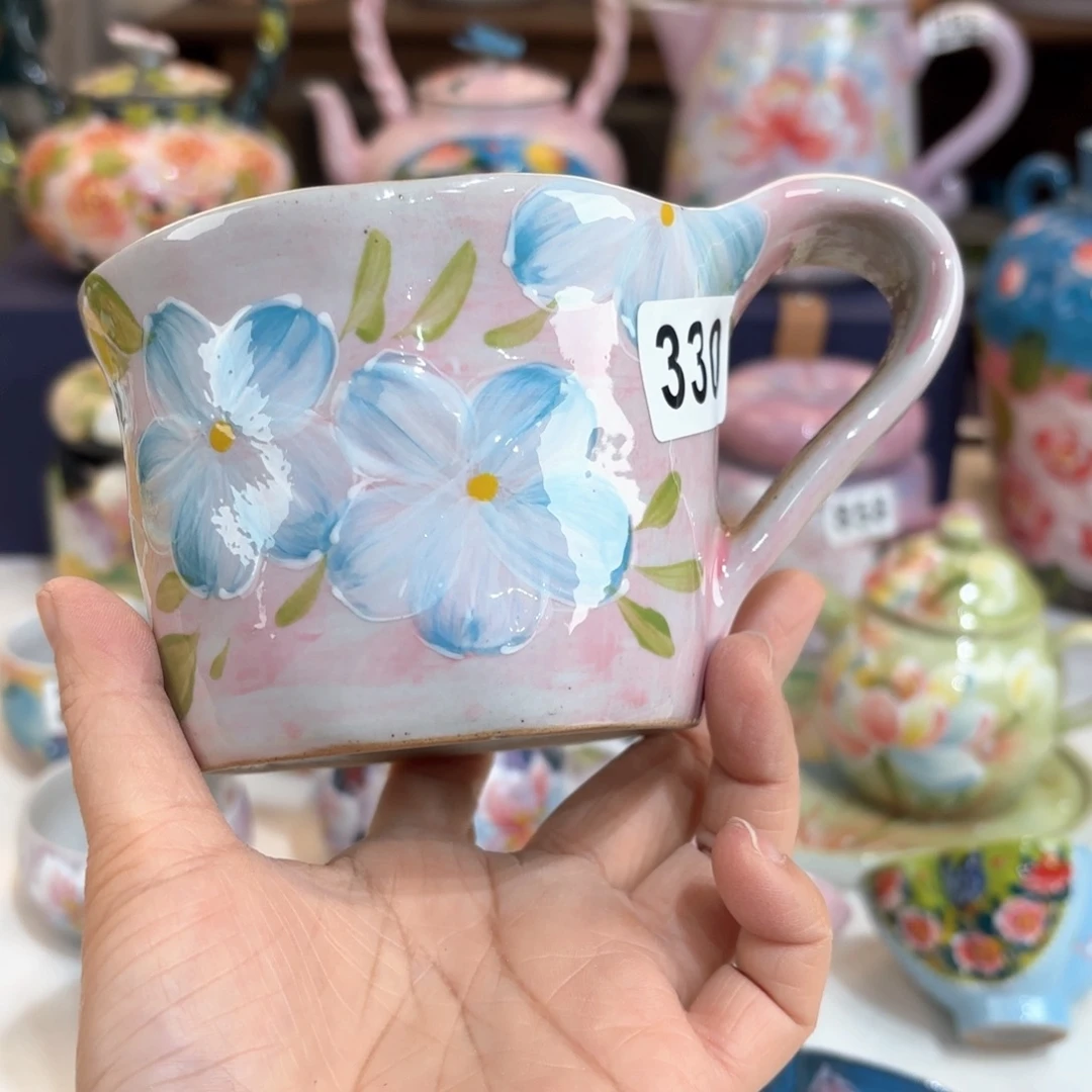 景德镇手绘高温釉下彩陶瓷茶具