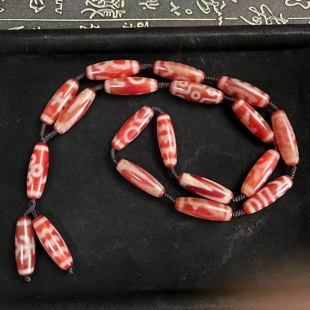 德吉*龙鳞凤血圆满珠阵项链（颜色图案多样发一件