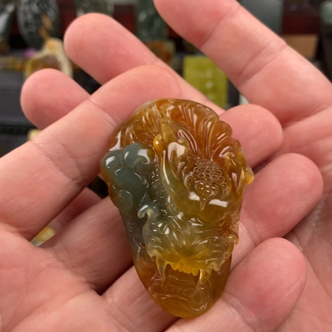 有***行岫玉未镶嵌手把件