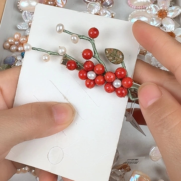 淡水珍珠发饰未镶嵌