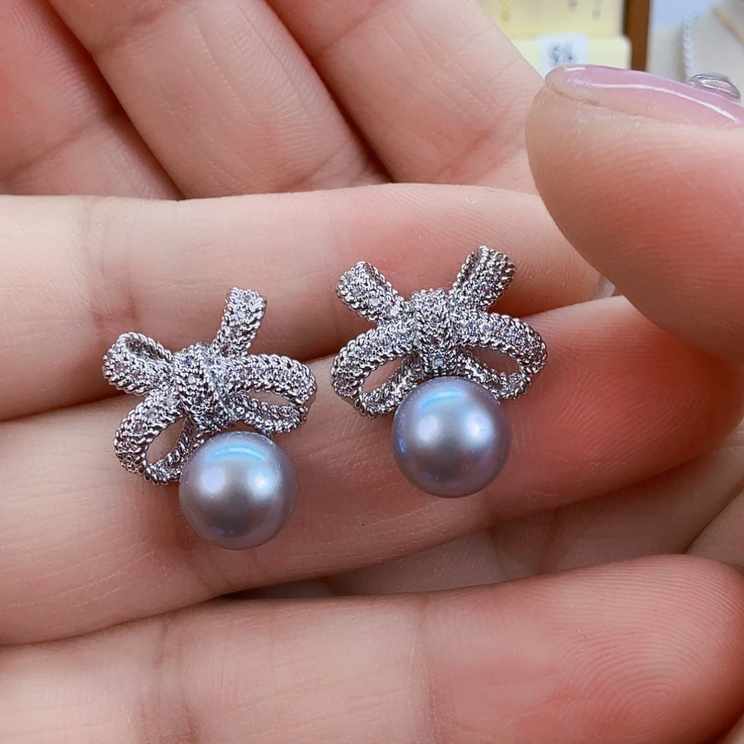 淡水珍珠耳饰未镶嵌