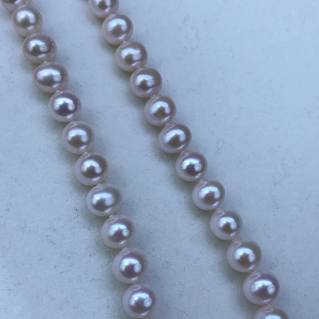 淡水珍珠颈饰银S925镶嵌➕9.10极光蔓塔玫瑰