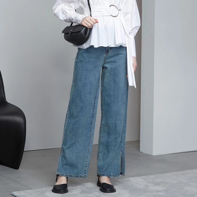 S·DEER【粉丝专享】春秋显瘦高腰时尚百搭休闲牛仔裤S22280829