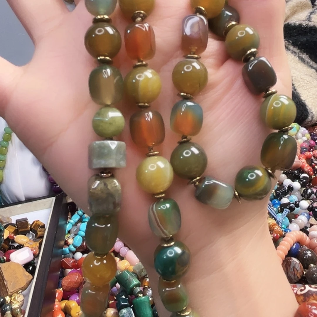 玛瑙/玉髓未镶嵌颈饰玛瑙长65