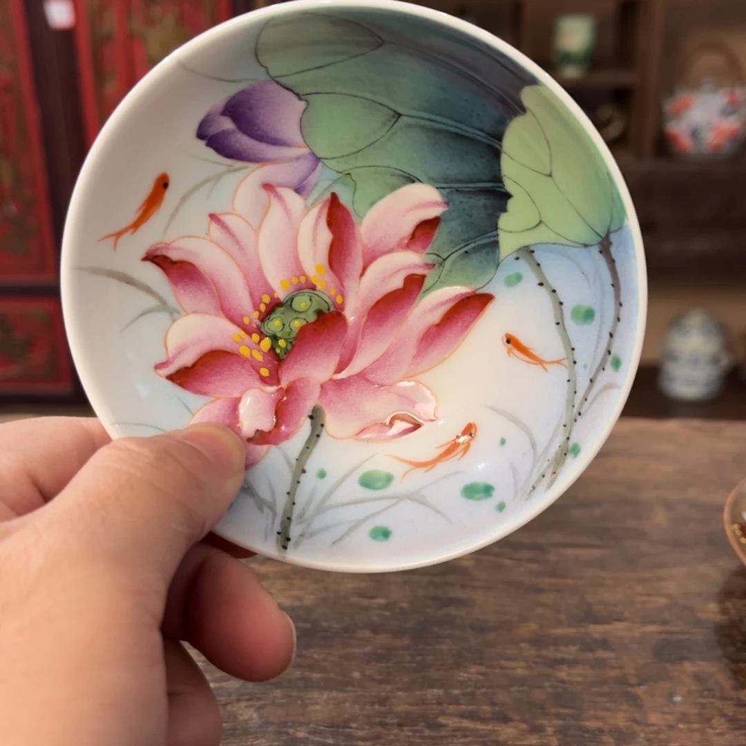 景德镇柴烧手工手绘陶瓷