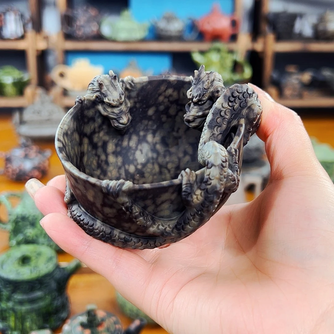 茶空间天然石料米粒神*