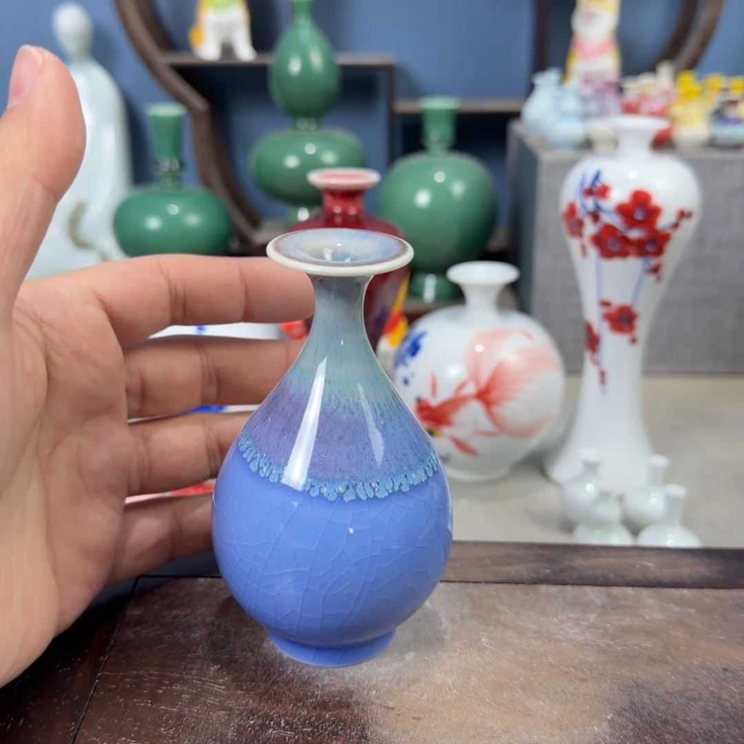 陶瓷手工小花器摆件