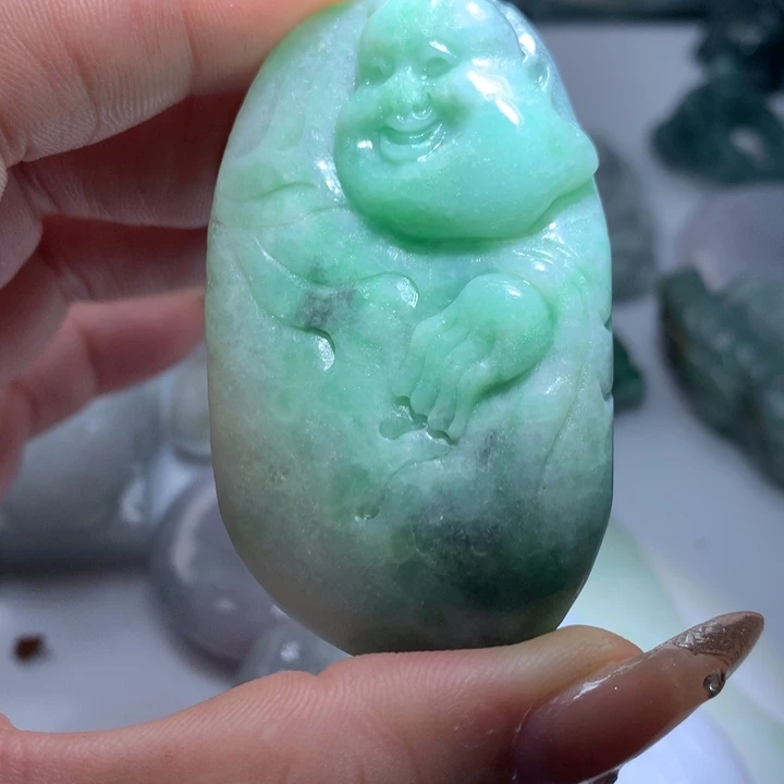 翡翠未镶嵌颈饰保真天然A货翡翠