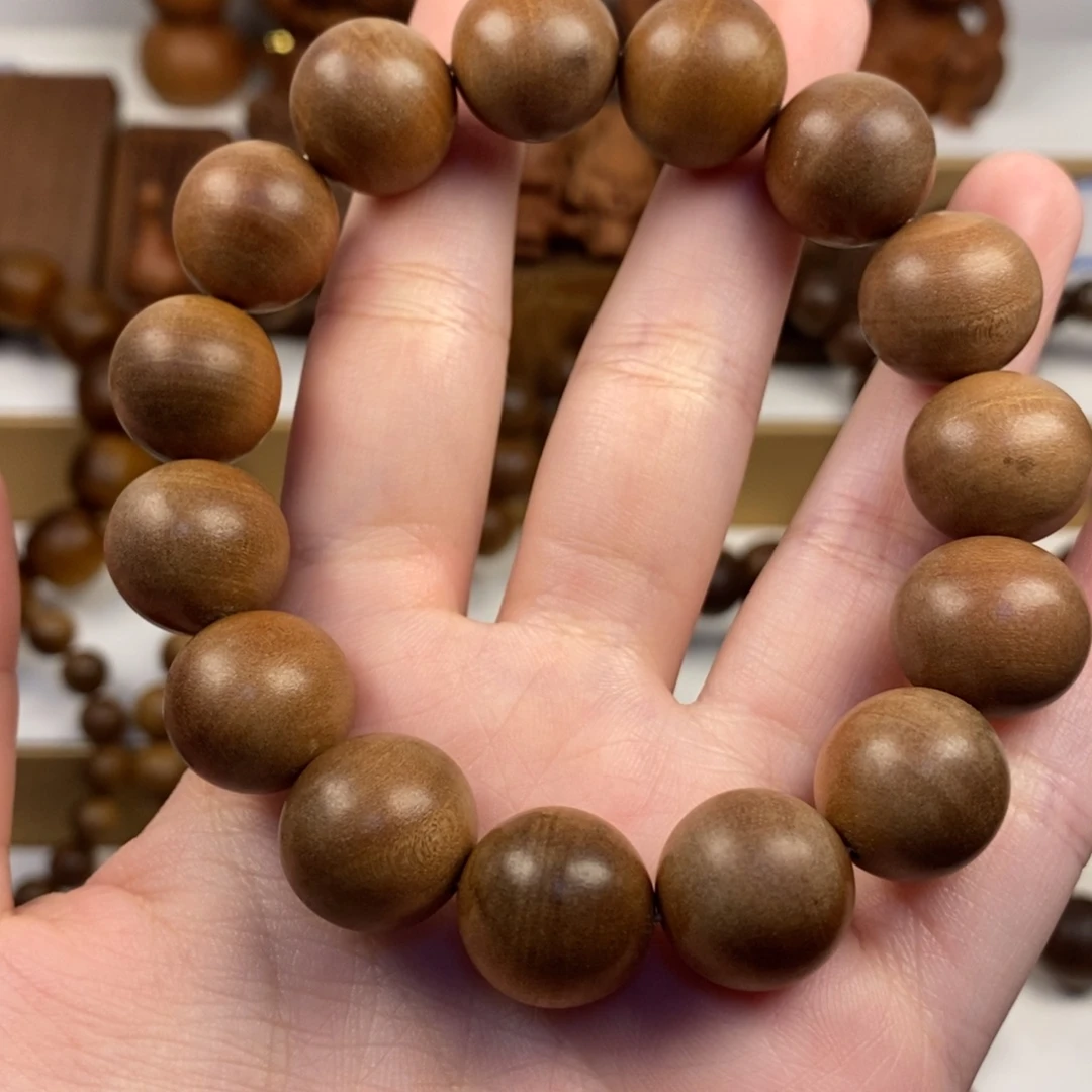 檀香木手串/手链老山檀香1.5横纹奶香微瑕福利