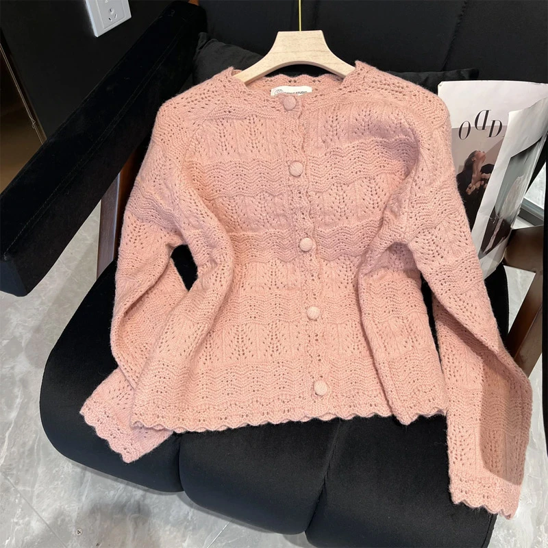 韩版时尚纯色开衫衬衫女2025年春秋季新款设计感洋气百搭打底衫潮