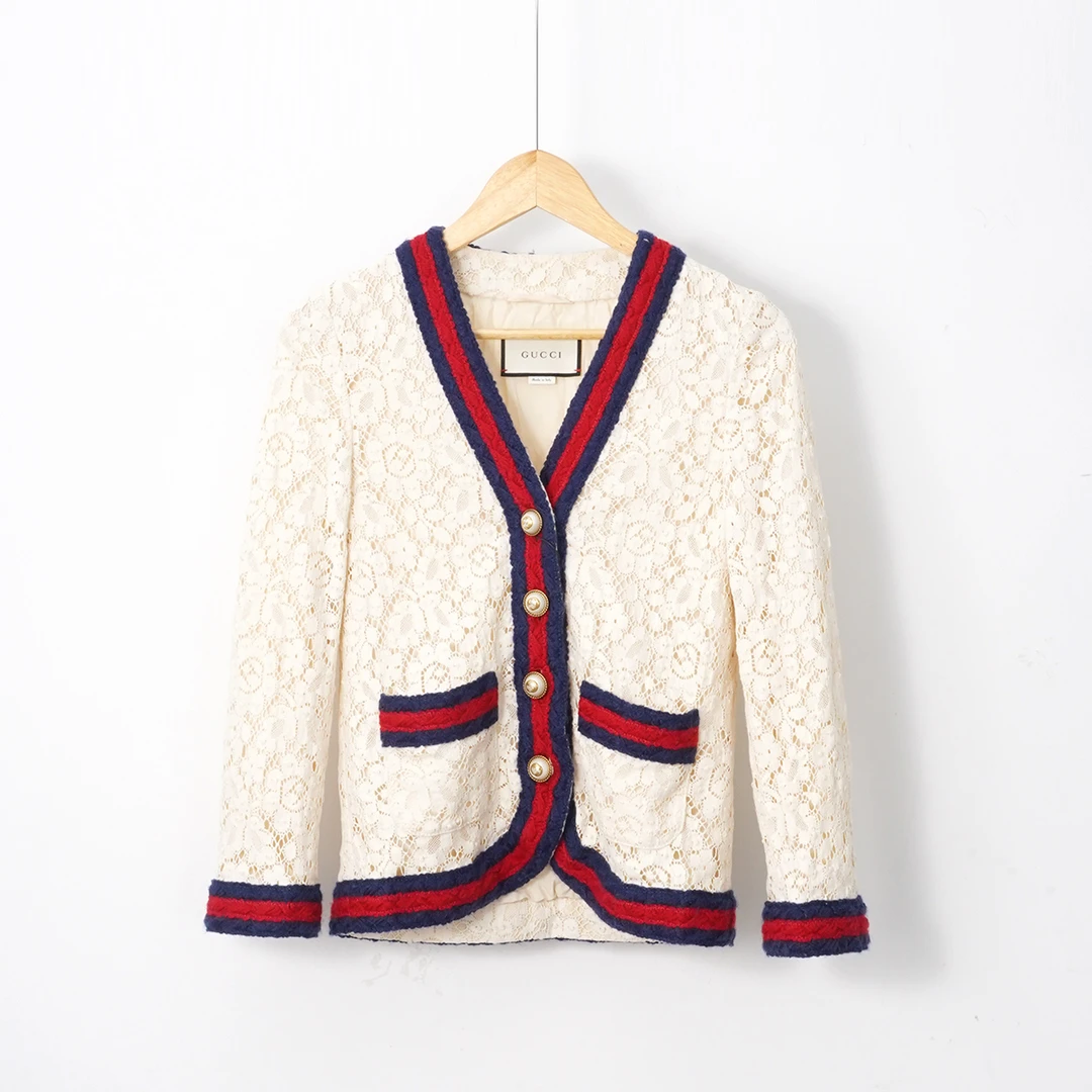 95新 GUCCI/古驰 绵/SC1056/上衣/38码