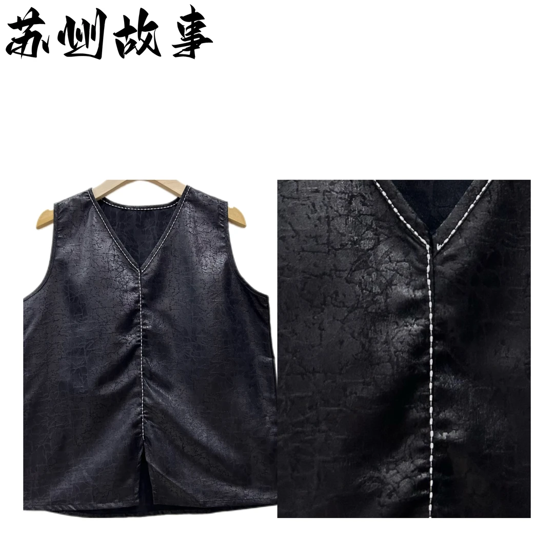 【苏州故事】164背心通勤2025显瘦气质休闲时尚女士无袖