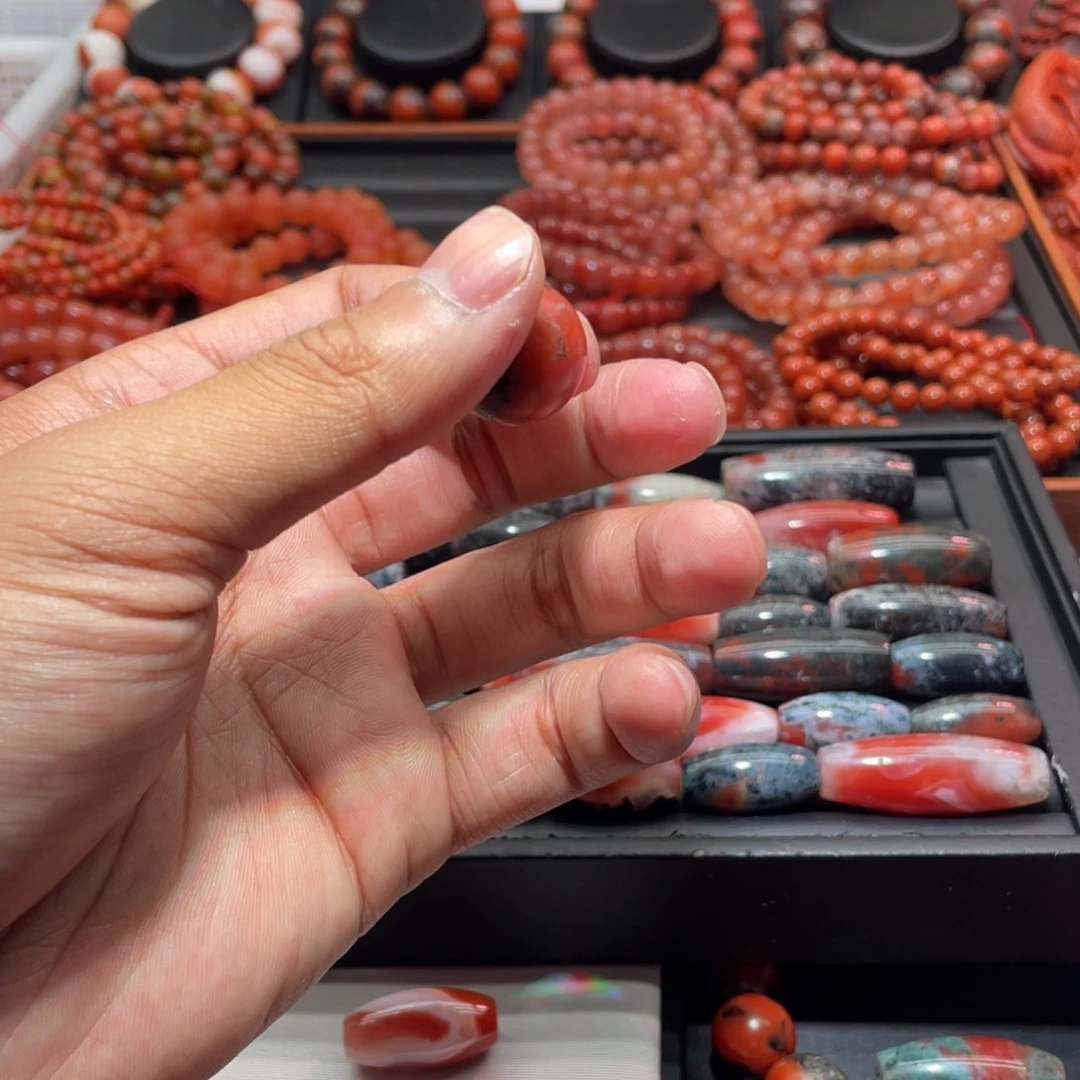 南红玛瑙手链未镶嵌不*