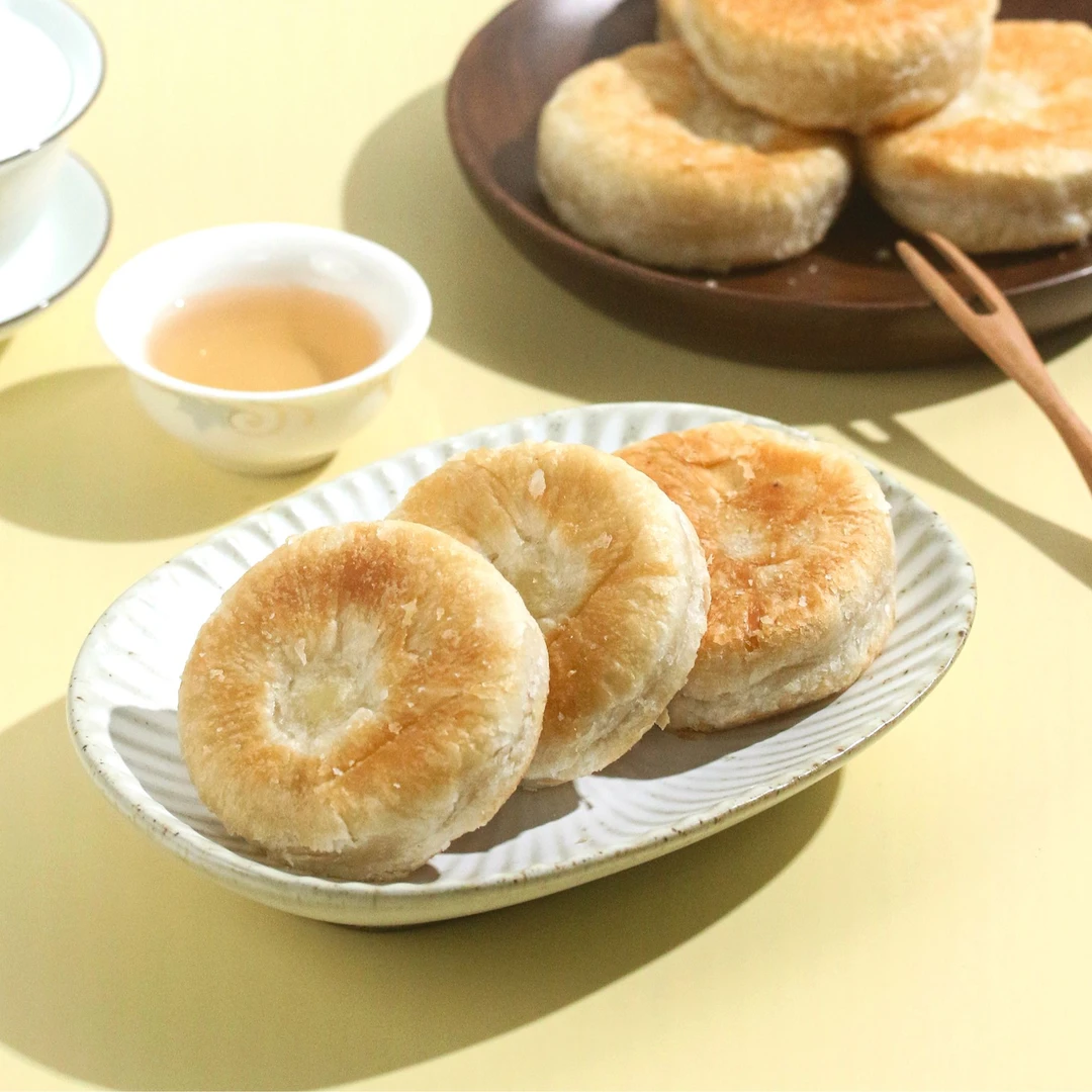 【西社糖铺】潮汕非遗手工制作新鲜营养第五代工艺绿豆饼正宗