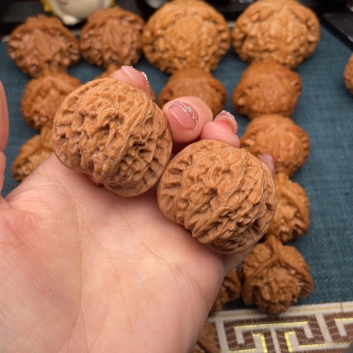 文玩核桃把件全品磨盘39