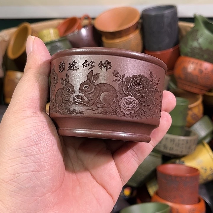茶杯紫砂全手工紫砂主人杯