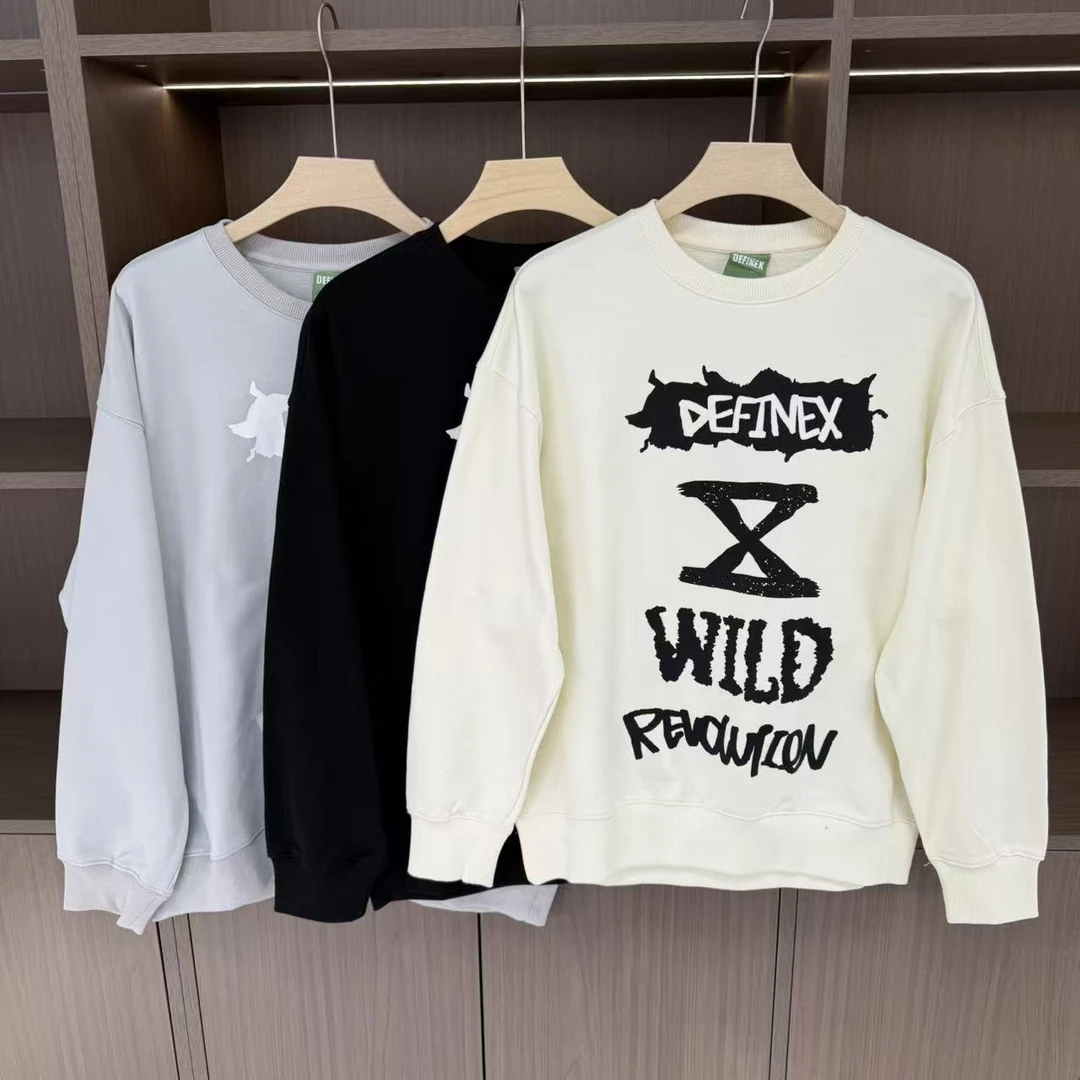 春秋男女同款字母印花多色圆领卫衣D33W02020136