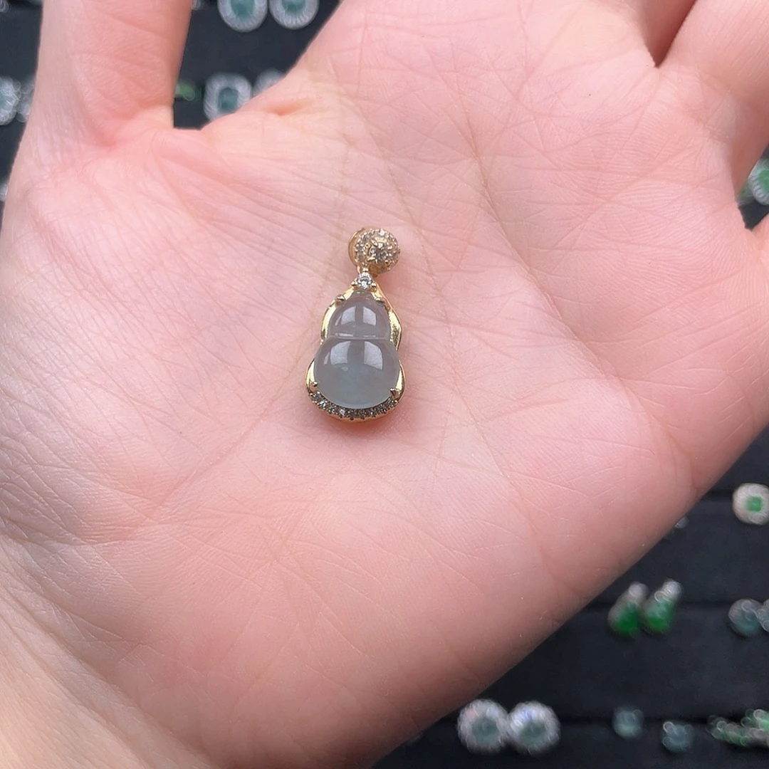 翡翠银S925镶嵌耳饰Ooooooo