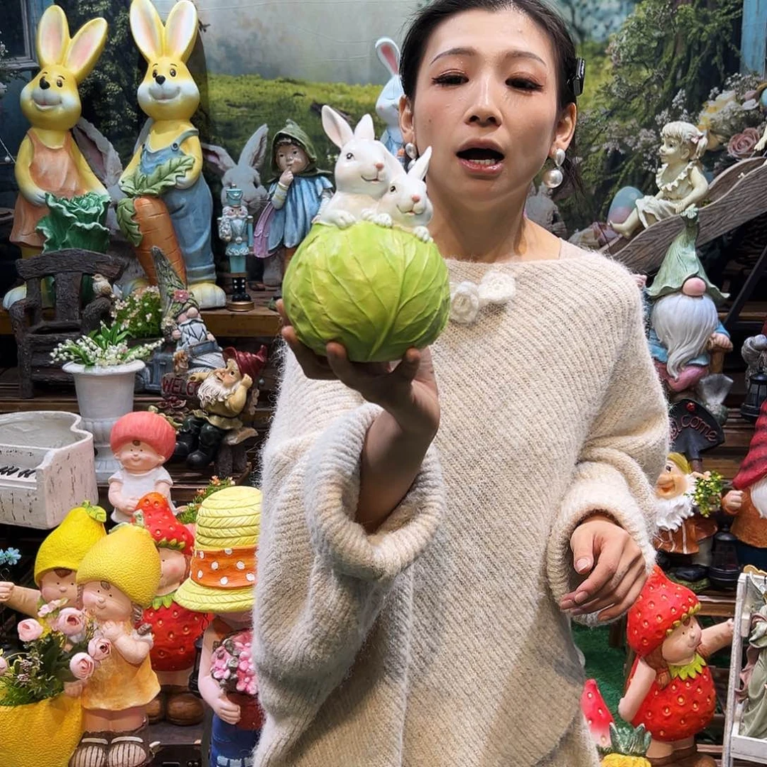 花园摆件红红火火