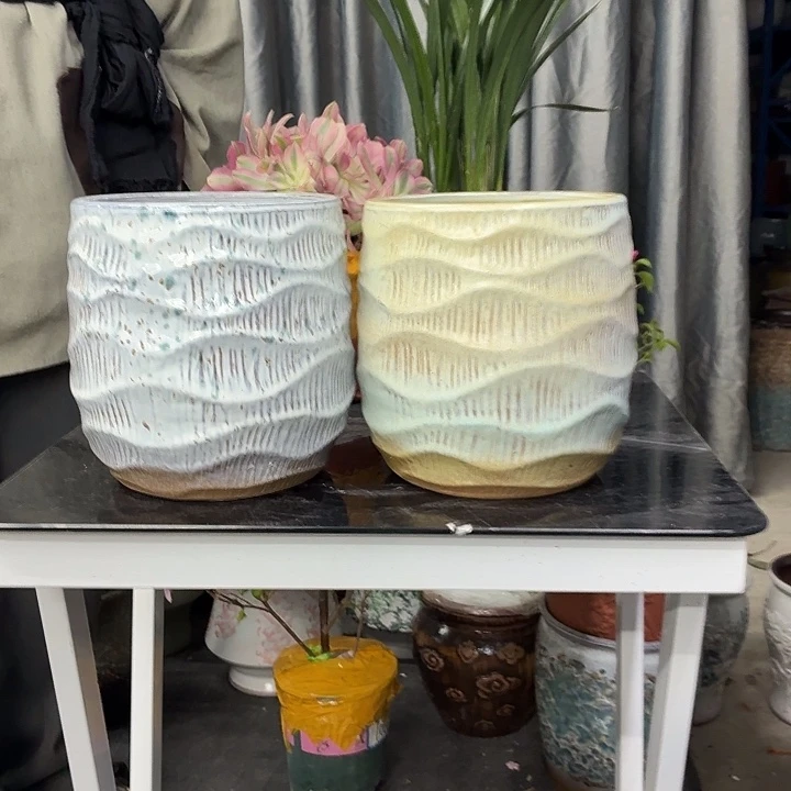 18×21-粗陶花盆有孔-买买买