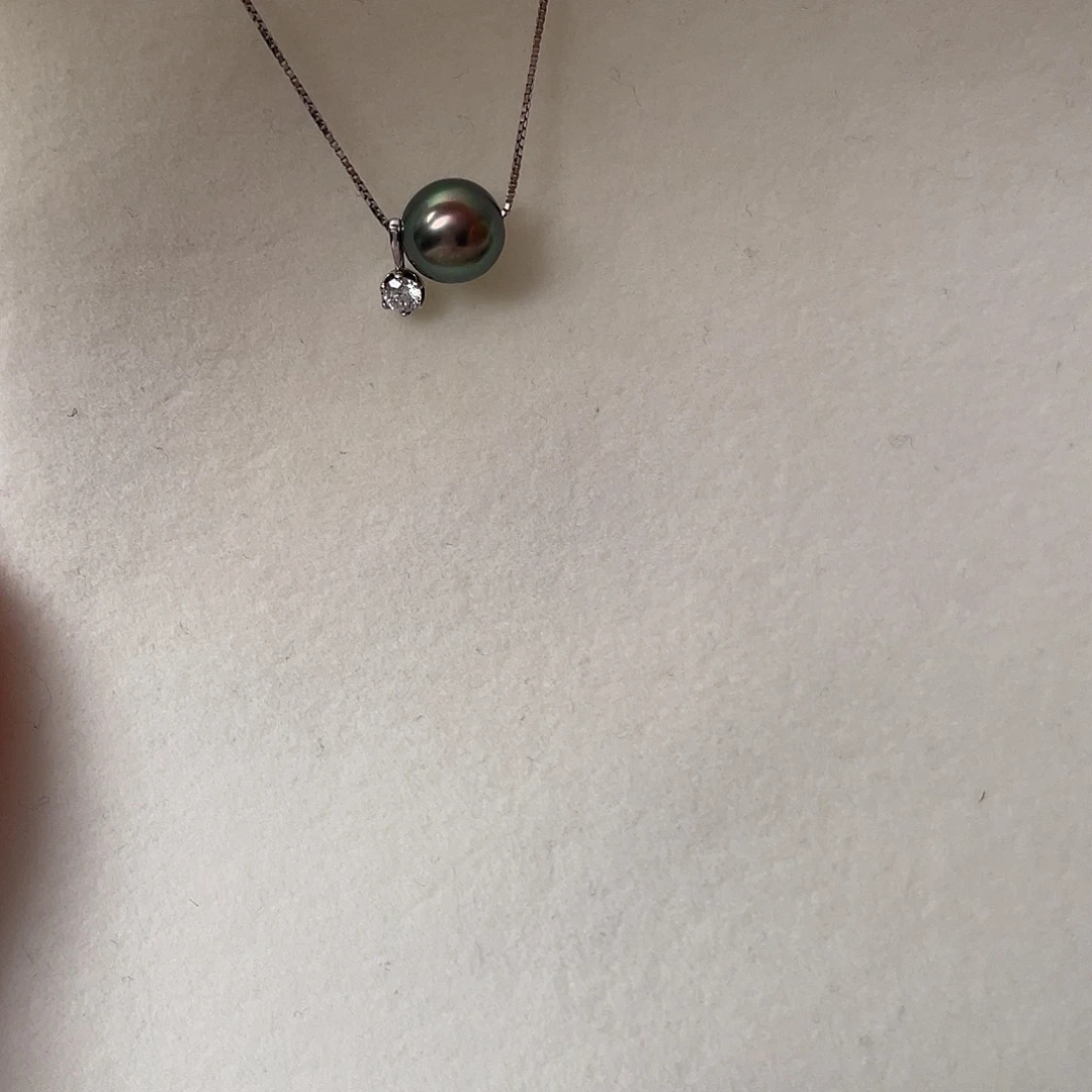 海水珍珠颈饰银S925镶嵌