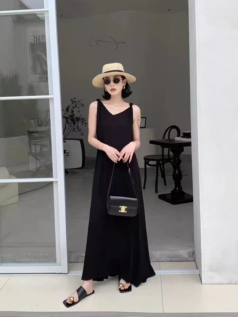 3002   慵懒显瘦垂感设计款连衣裙 【B】 C19