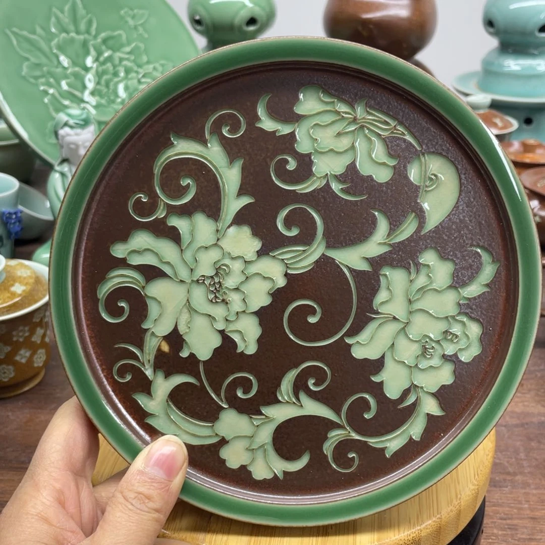 特价福利青瓷17.5厘米壶承