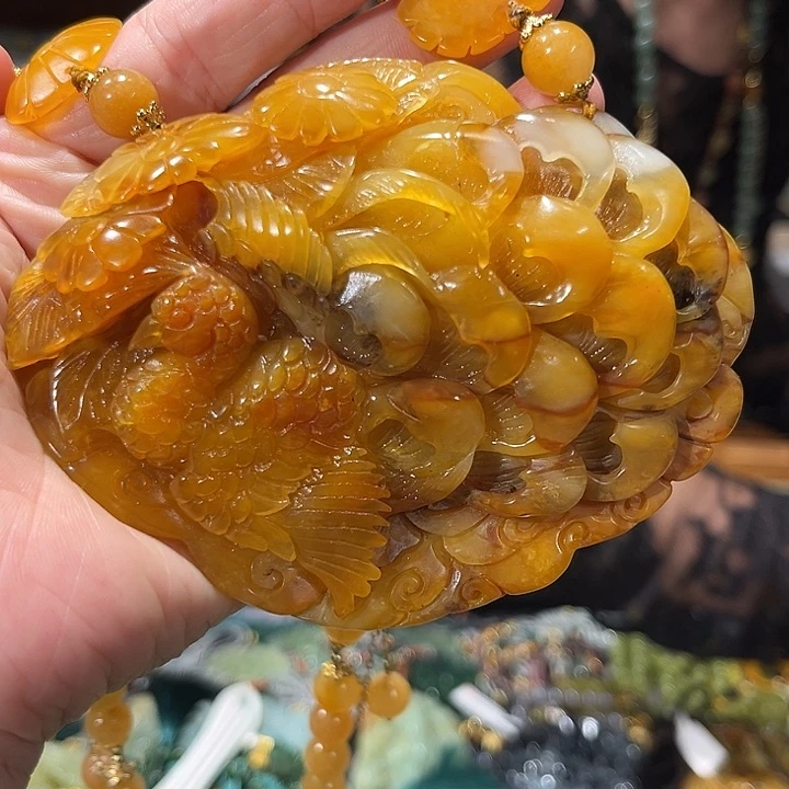 未镶嵌岫玉毛衣链