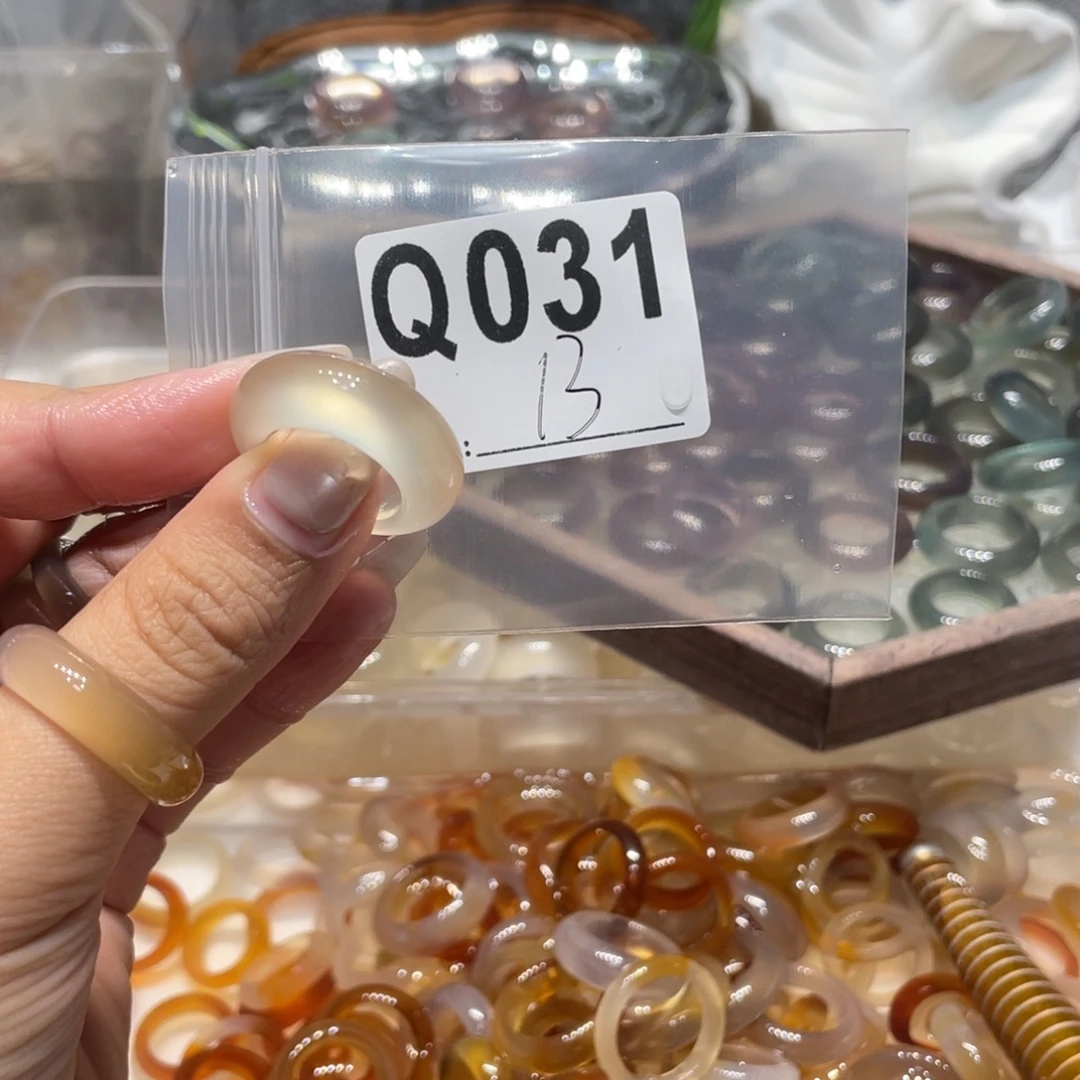 玛瑙/玉髓未镶嵌戒指031