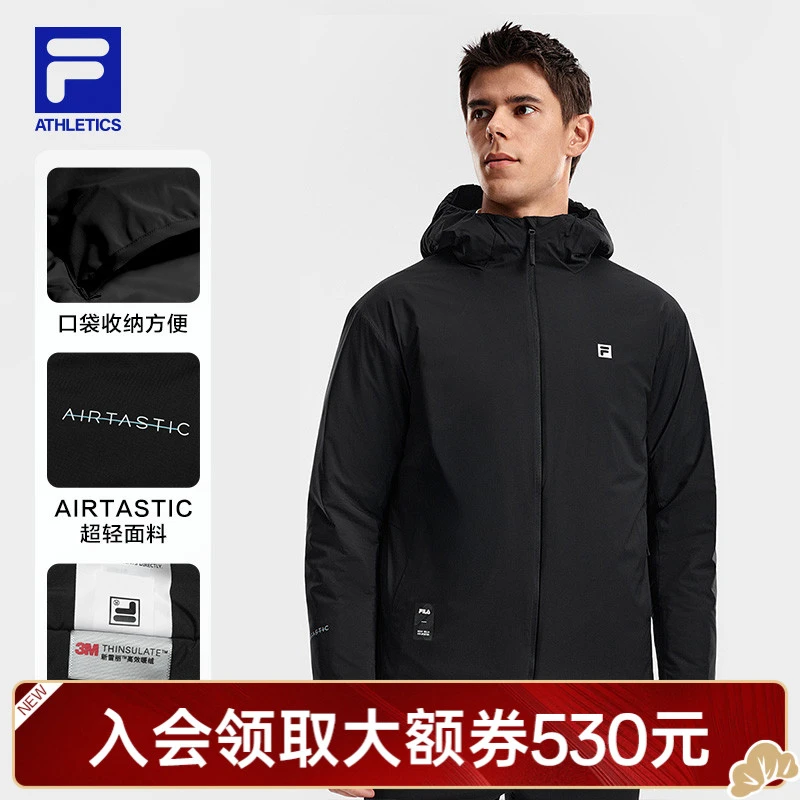 【3M新雪丽暖绒】FILA/斐乐男款保暖休闲户外通勤棉服A11M611904F