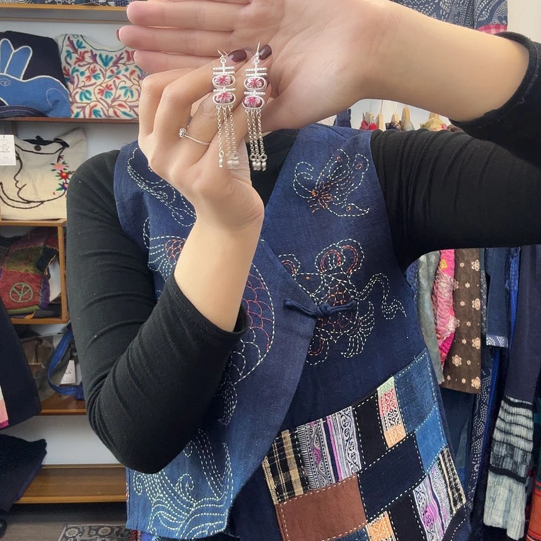 棉妤然服饰手工刺绣包