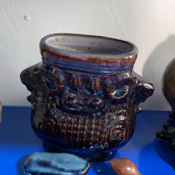 瓷片用****7陶瓷品窑变双羊方尊