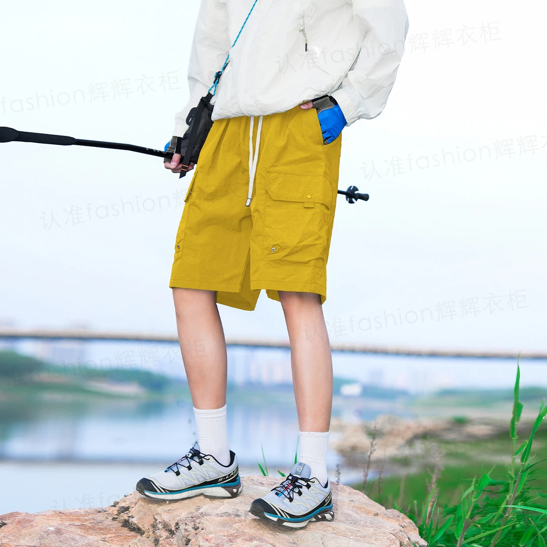 户外运动短裤男女同款夏季新款抽绳美式潮流宽松工装透气21007