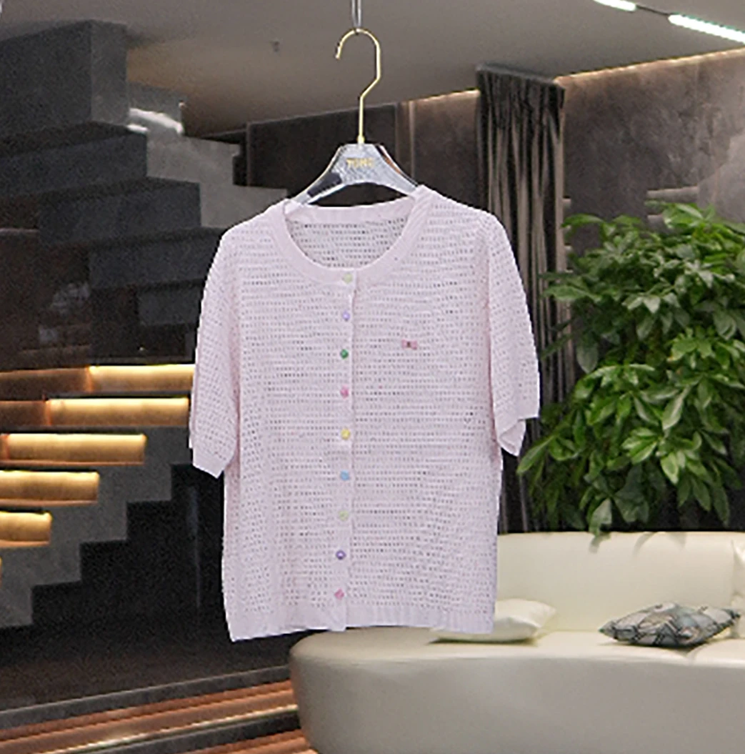 【彤姐原创】薄款宽松型常规春季毛针织衫见外包装中袖宽松83132