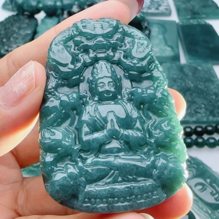 翡翠未镶嵌颈饰多样性发货天然A货翡翠