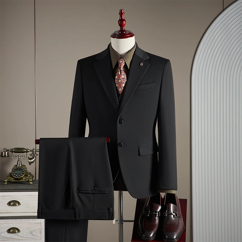 【TGH】秋冬商务西服套装两粒扣男士英伦修身帅气休闲西装潮LJT910