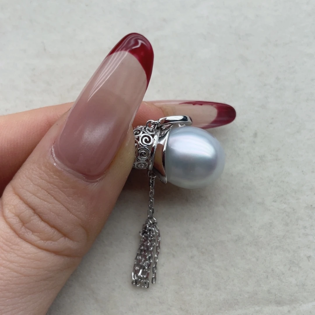 银S925镶嵌颈饰海水珍珠D49