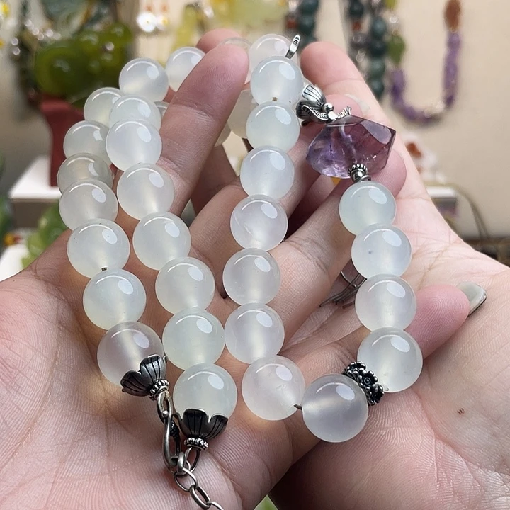 随***欲蛇纹石玉未镶嵌吊坠