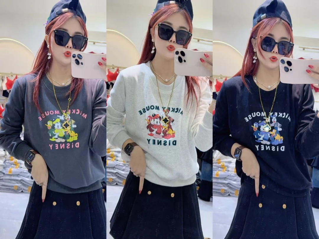 新款加绒加厚显瘦休闲卫衣288